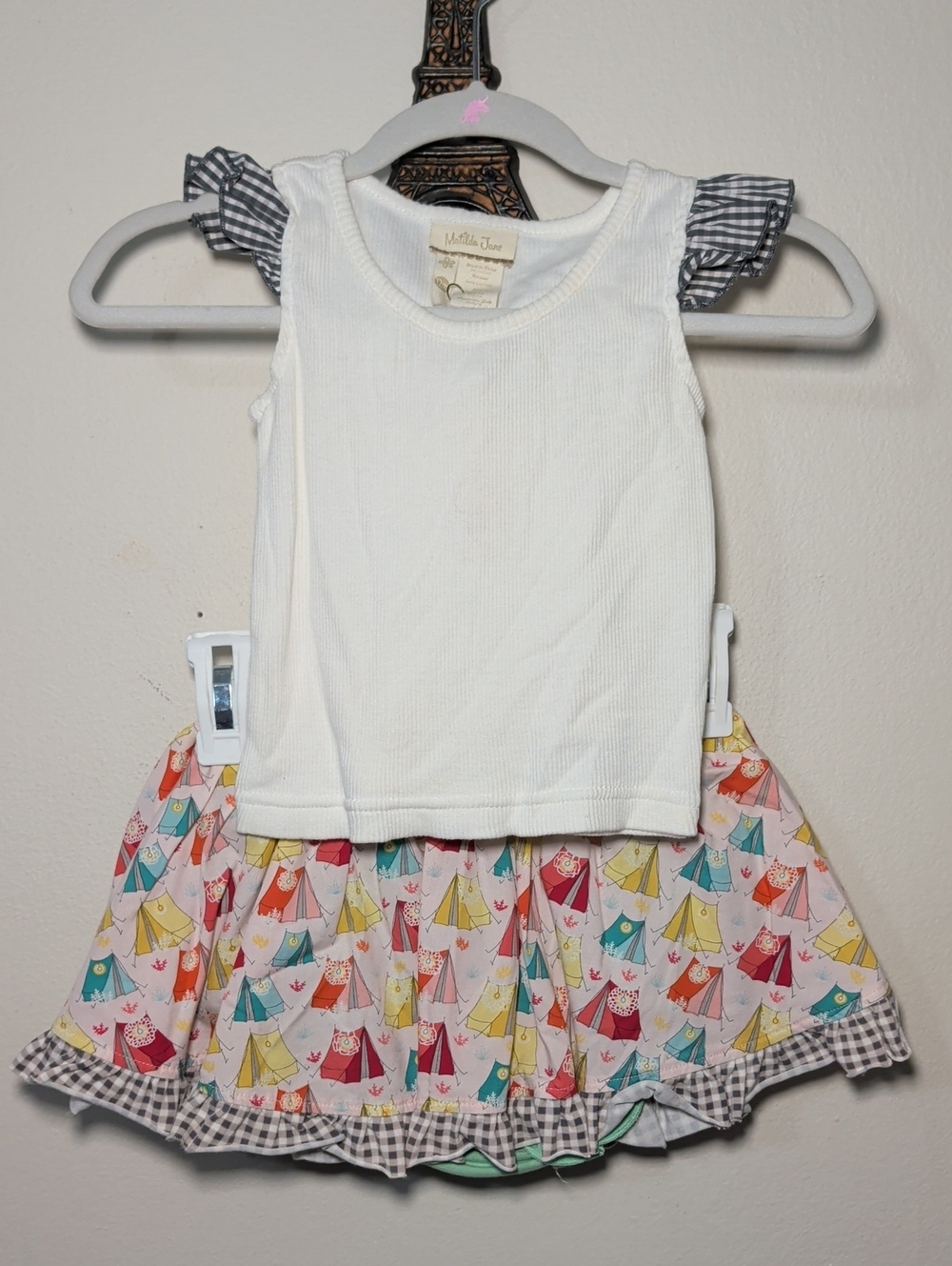 Matilda Jane It's a Wonderful Parade Campy Circle Skirt + Matching Tank Size 12M